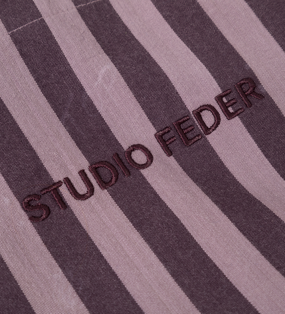 Studio Feder Shopper - Hanna - Canvas - 40x45 cm - Lavender Stri