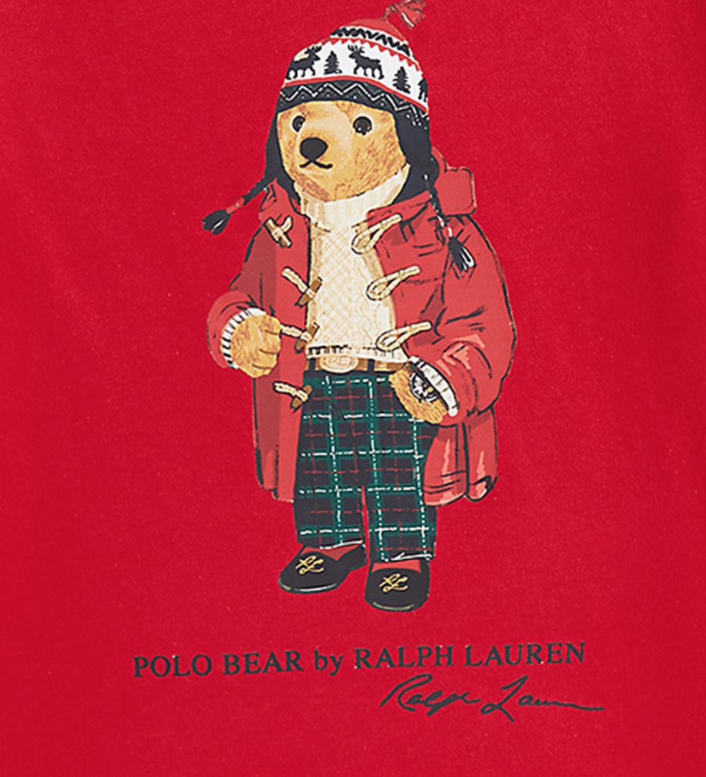 Polo Ralph Lauren T-shirt - Rød m. Bamse