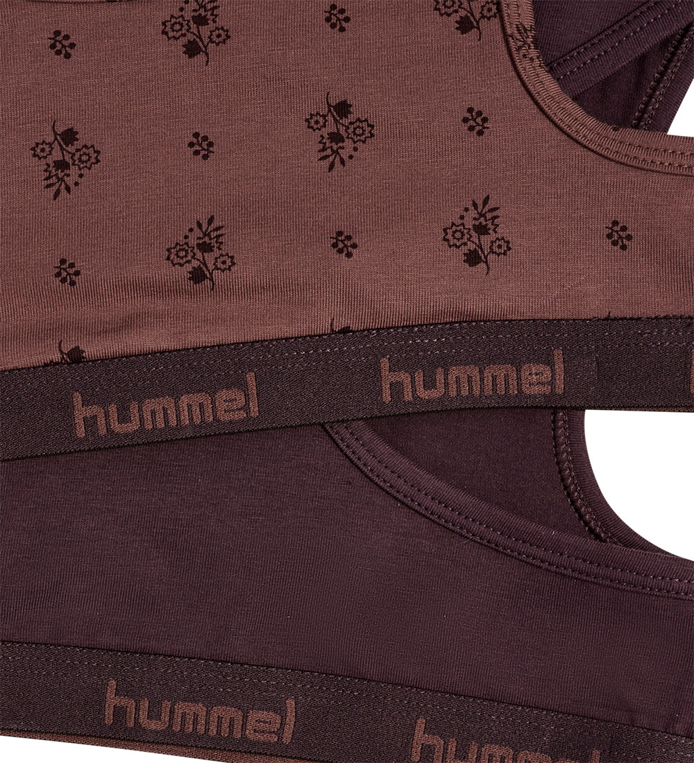 Hummel Top - hmlCarolina - 2-pak - Raisin