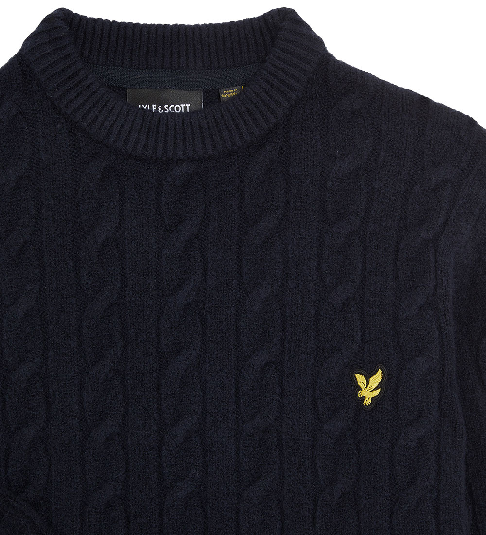 Lyle & Scott Bluse - Strik - Dark Navy