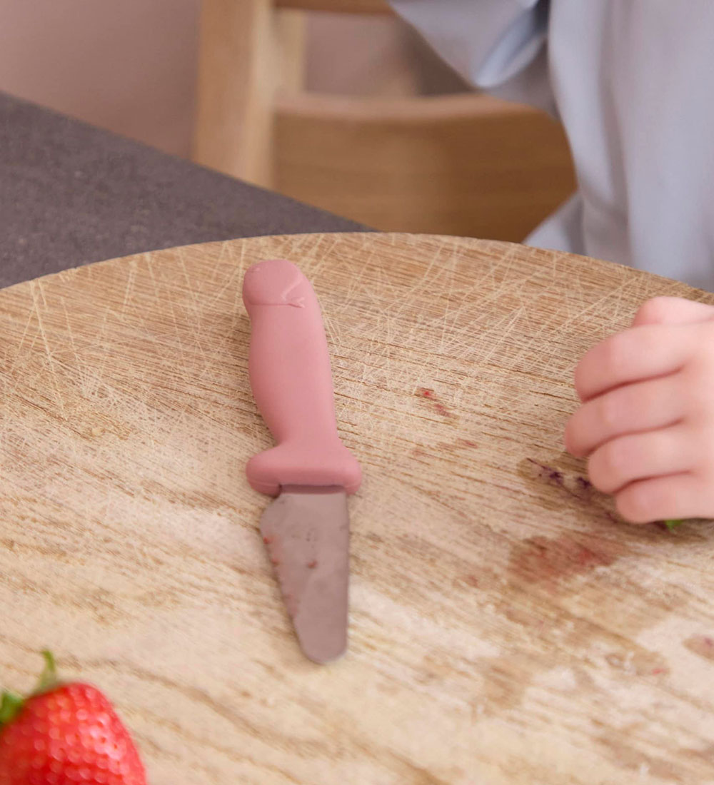 Filibabba Knivsæt Til Børn - 2-pak - Warm Grey/Rose