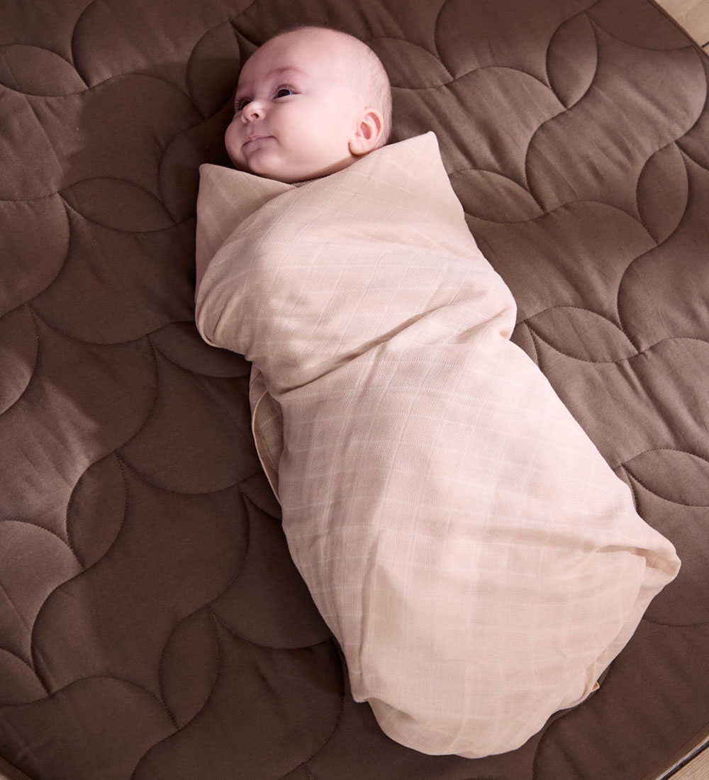 Filibabba Babysvøb - Musselin - 120x120 cm - Warm Grey