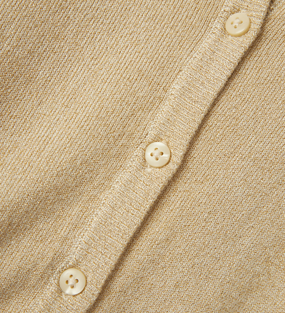 Name It Cardigan - Strik - NmfVamyne - Summer Sand/Gold Lurex