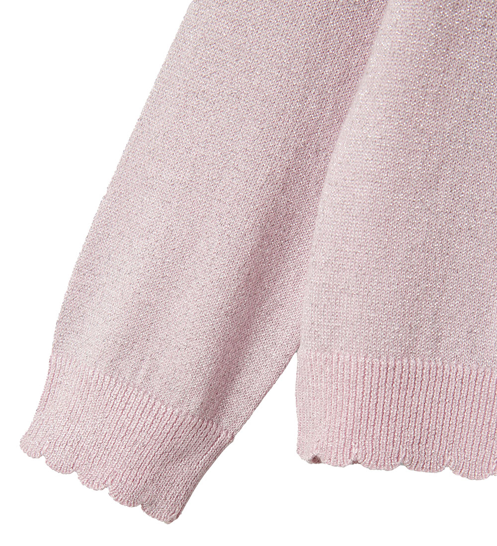 Name It Cardigan - Strik - NmfVamyne - Corsage/Silver m. Glimmer