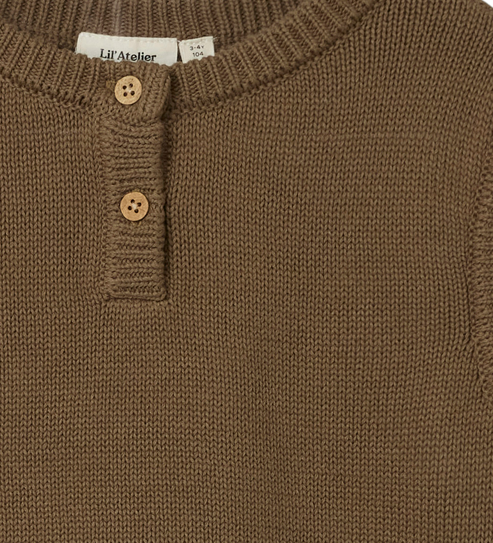 Lil Atelier Vest - Strik - NbmRamlo - Shitake