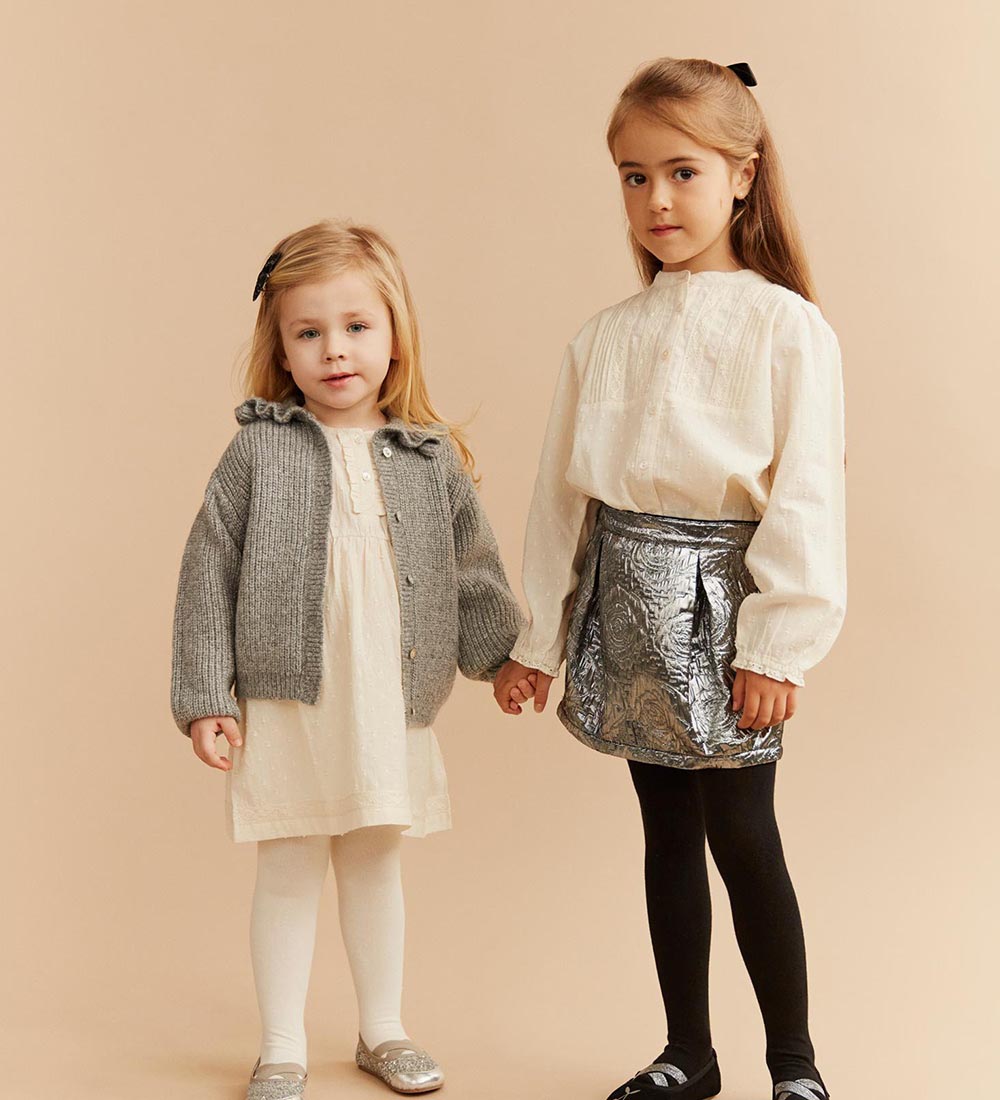 Sofie Schnoor Cardigan - Strik - Uld -  Grey Melange