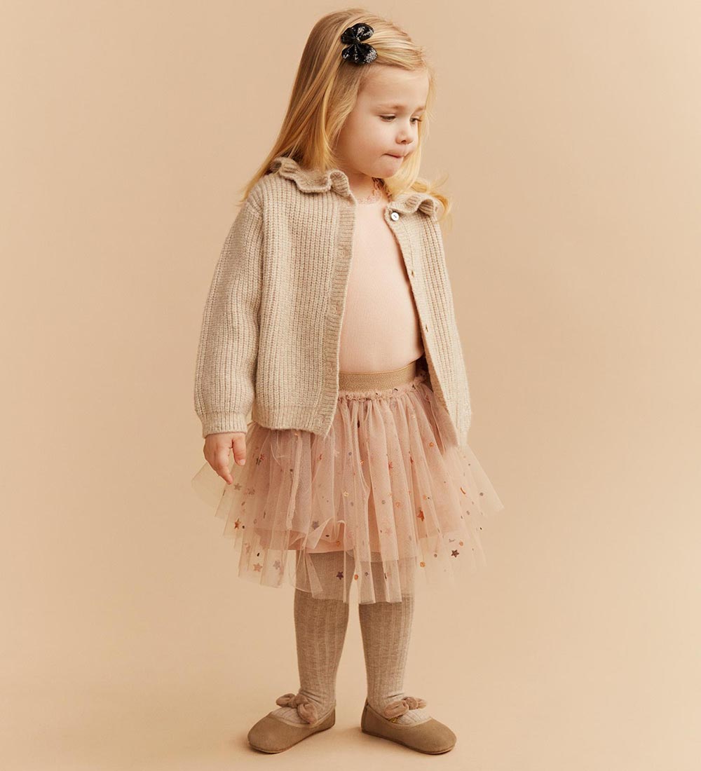 Sofie Schnoor Cardigan - Strik - Uld - Ecru Melange