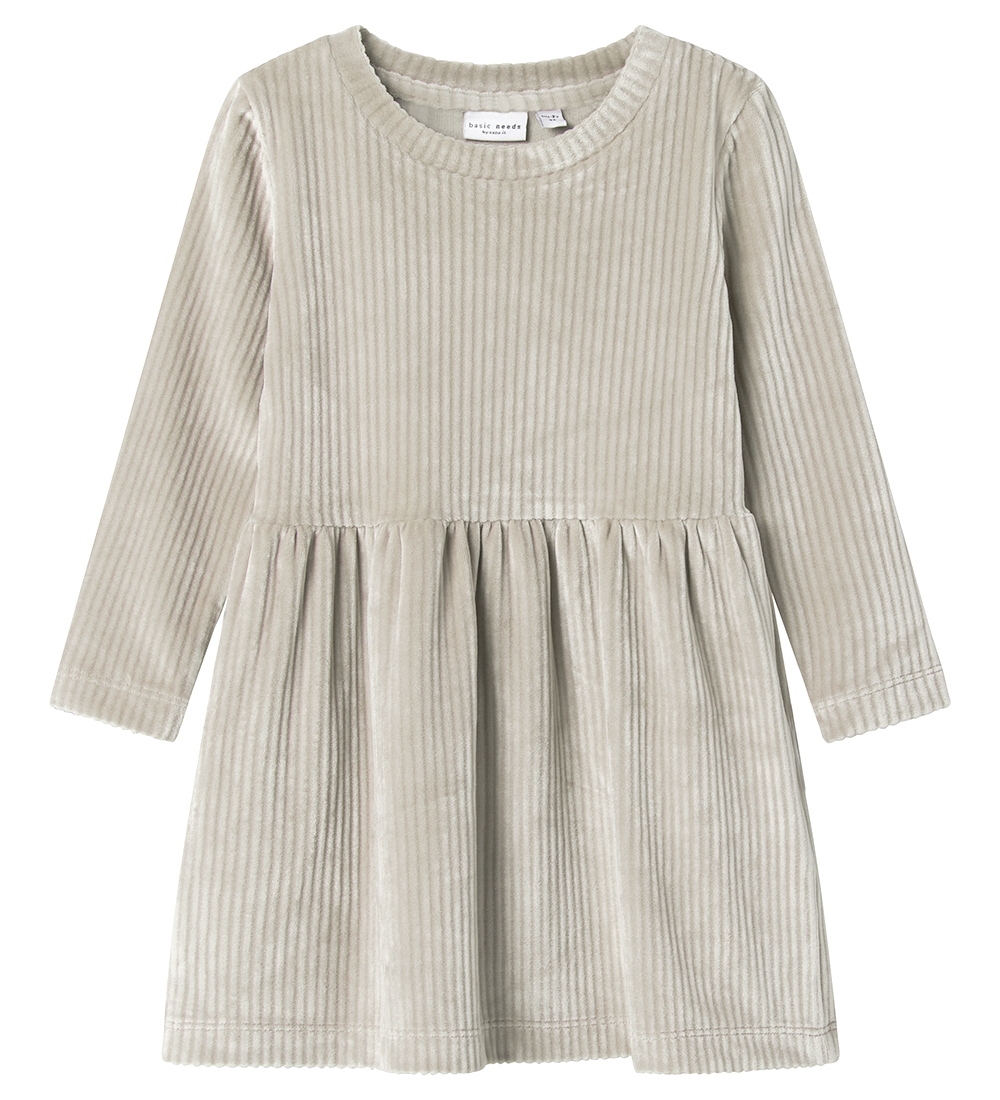 Name It Kjole - Fløjl - NmfVeloa - Summer Sand