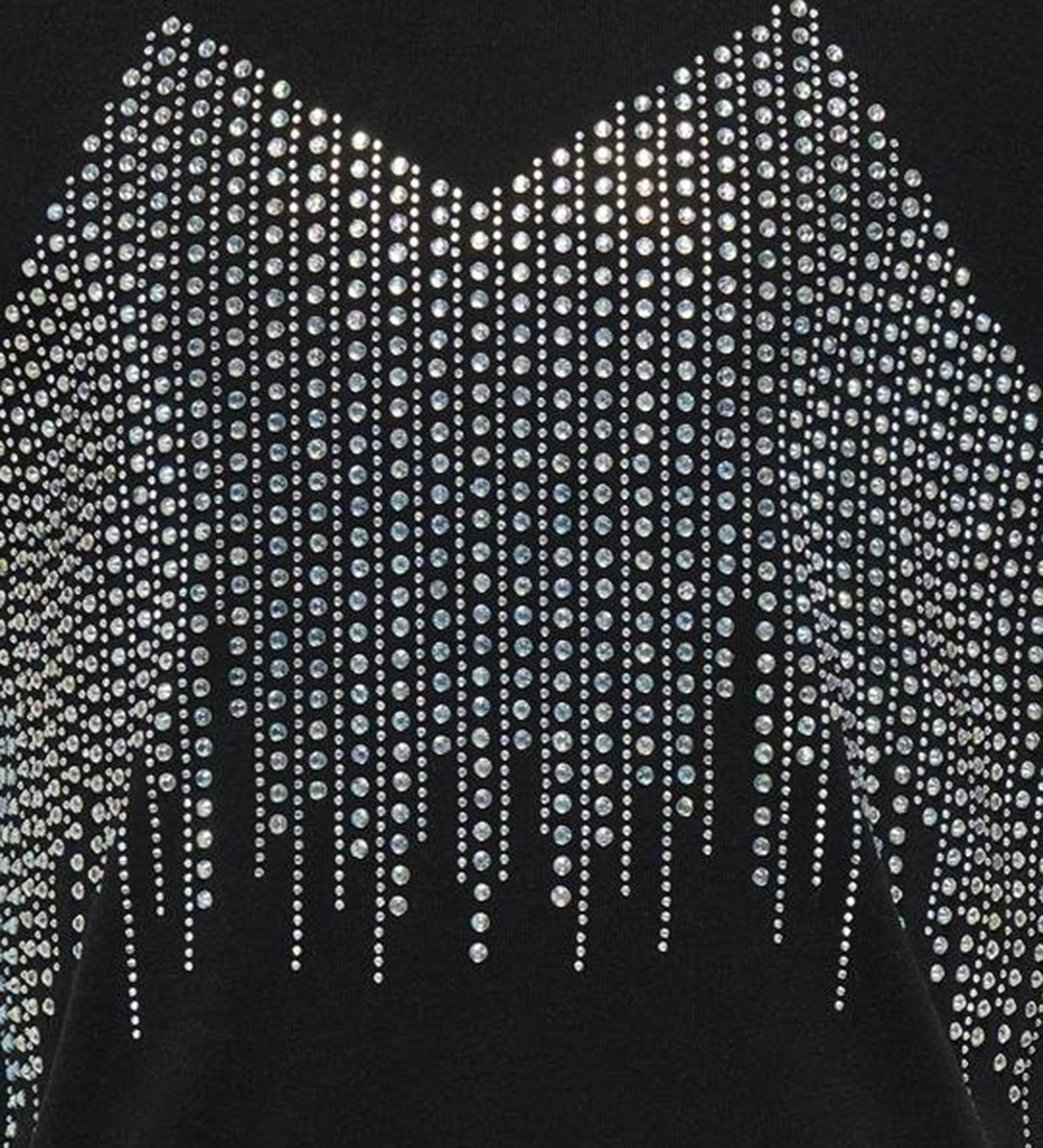 Kids Only T-shirt - KogBillie - Black/Rhinestone