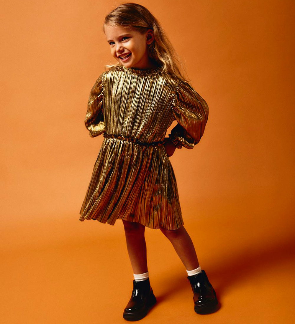 Name It Kjole - NkfRitallica - Gold Colour