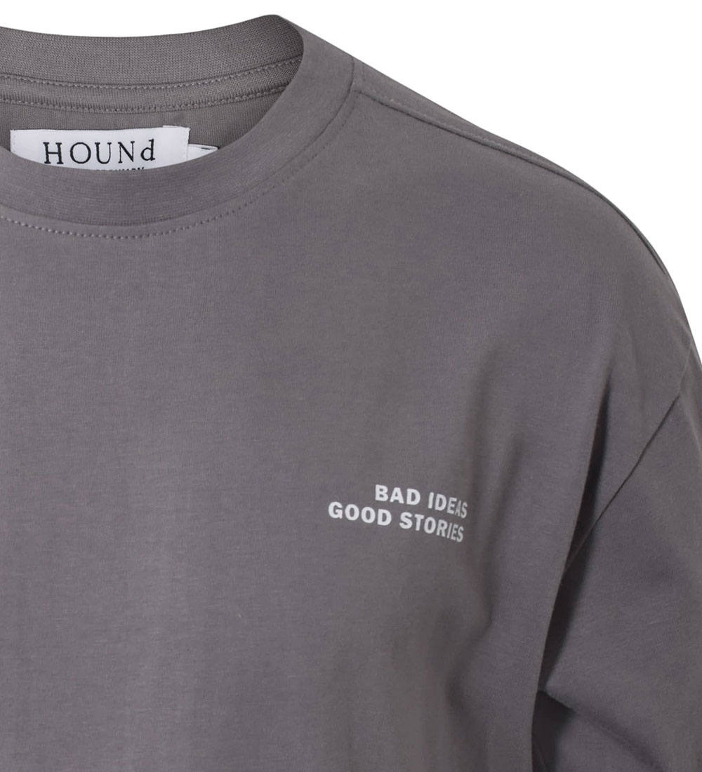 Hound T-shirt - Dark Grey m. Print