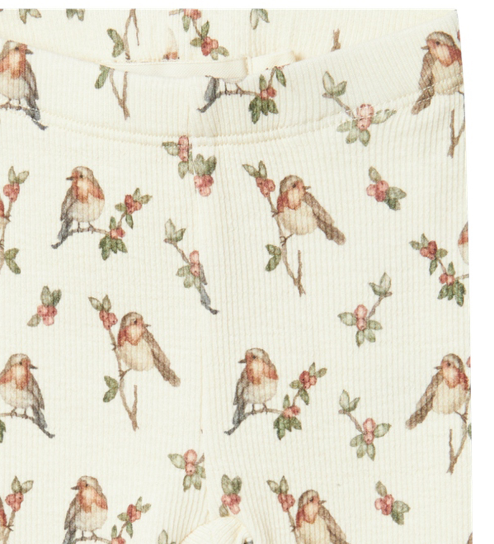 Lil' Atelier Leggings - Rib - NbfGavo - Turtledove