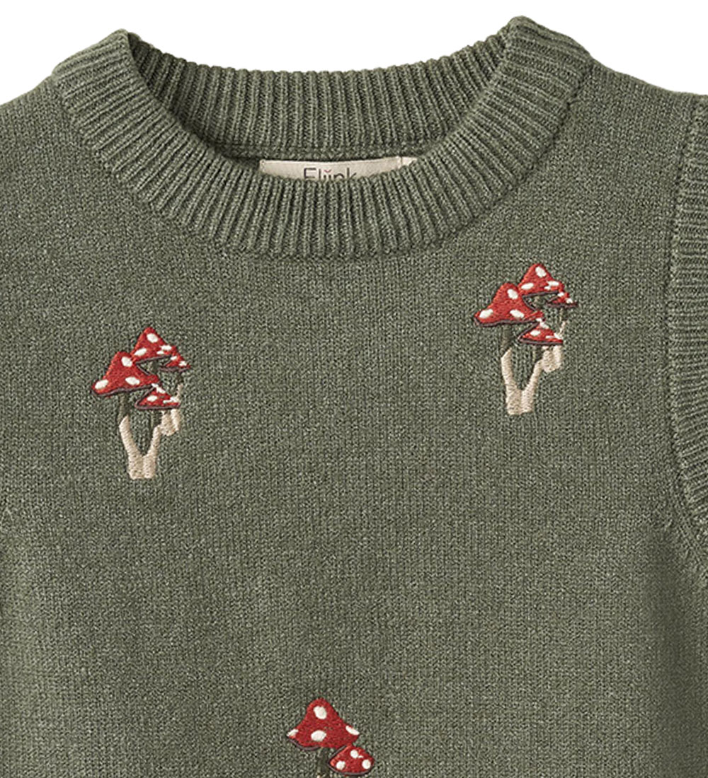 Fliink Vest - Strik - Benna Mushroom - Beetle