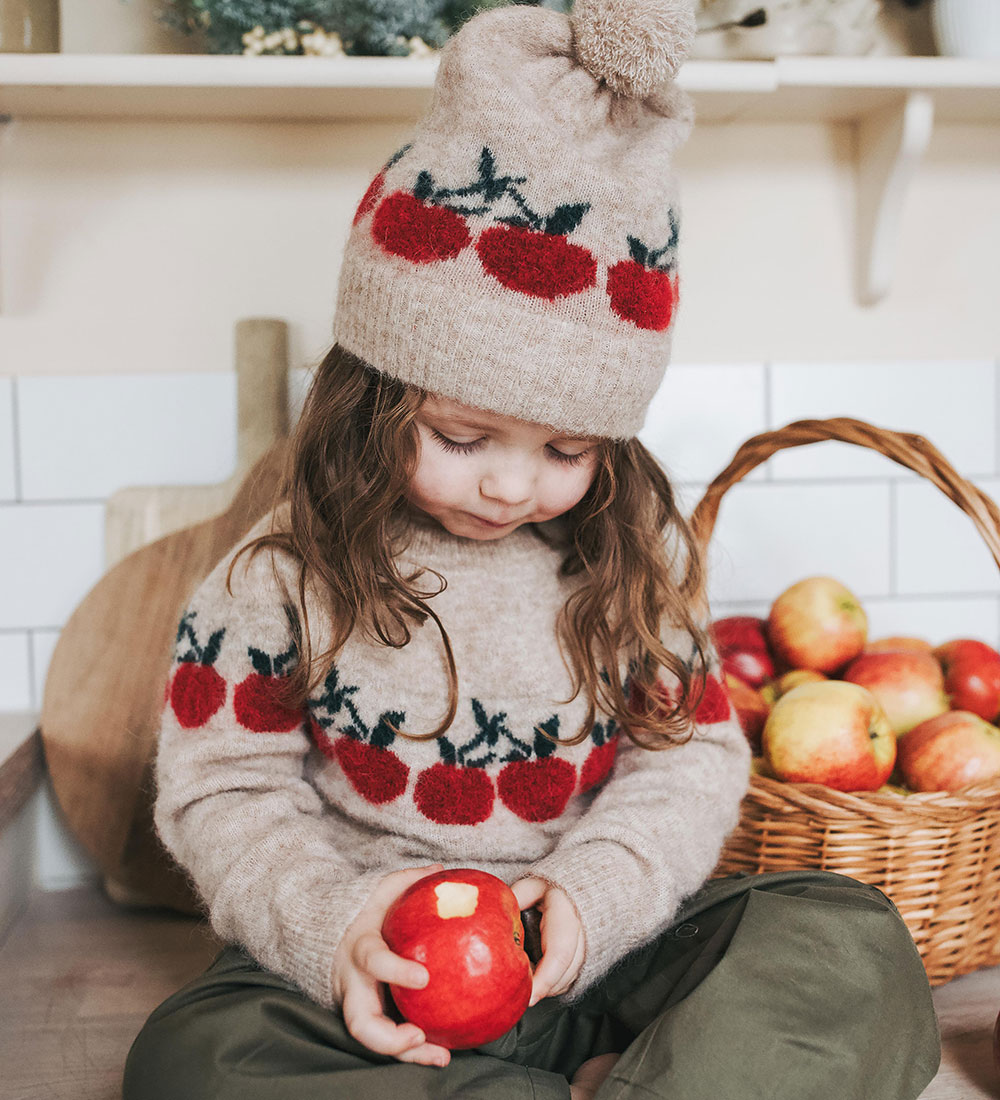 Fliink Bluse - Strik - Uld - Star Apple - Sandshell