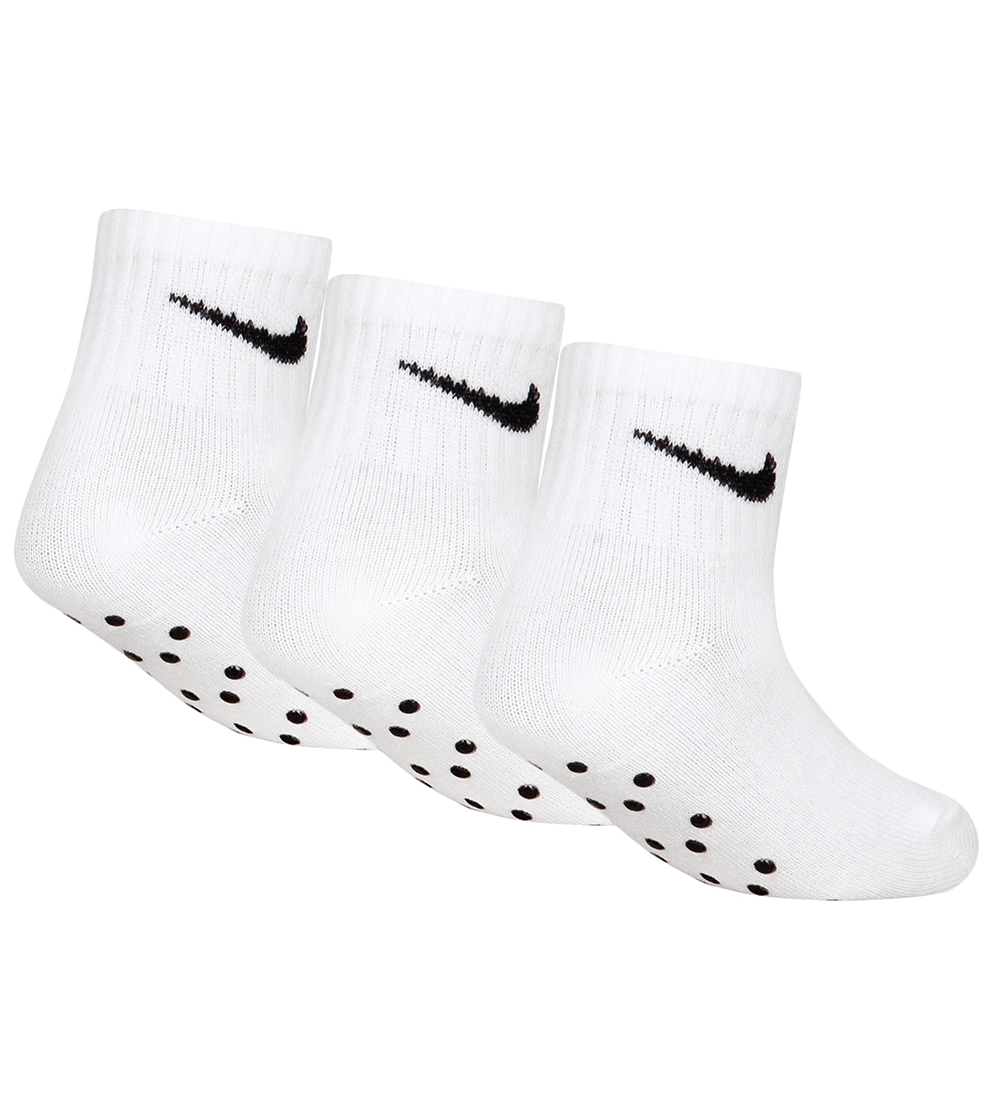 Nike Strømper - 3-pak - Non-Slip - Hvid