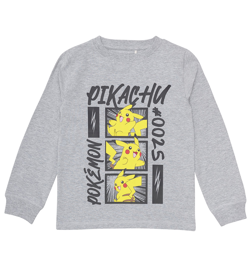 Minymo Nattøj - Pokémon - Grey Melange