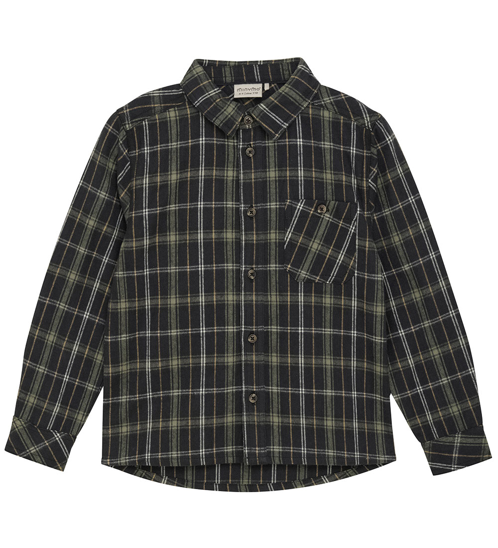 Minymo Skjorte - Dark Navy m. Tern