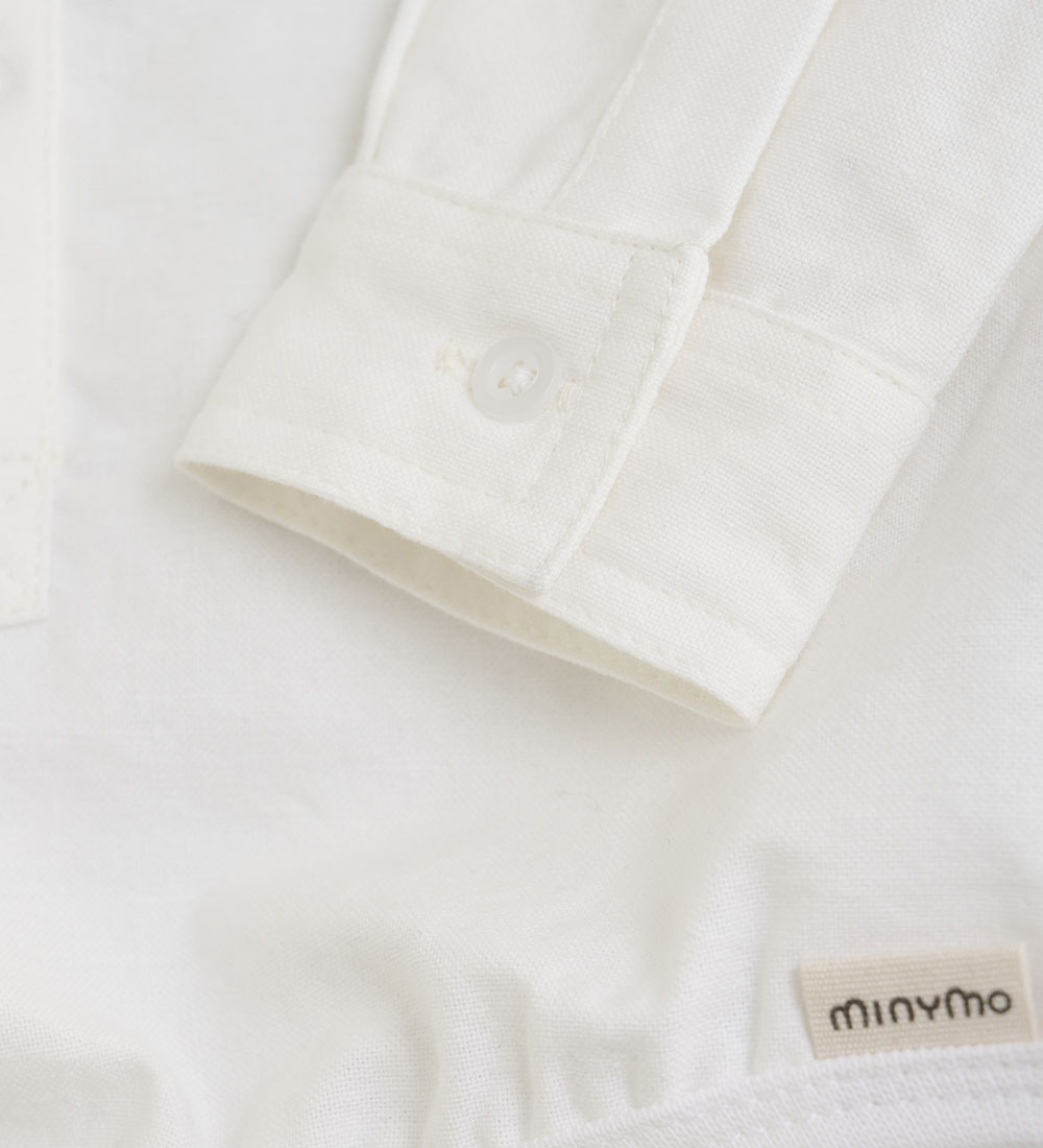 Minymo Skjortebody l/æ - Hvid