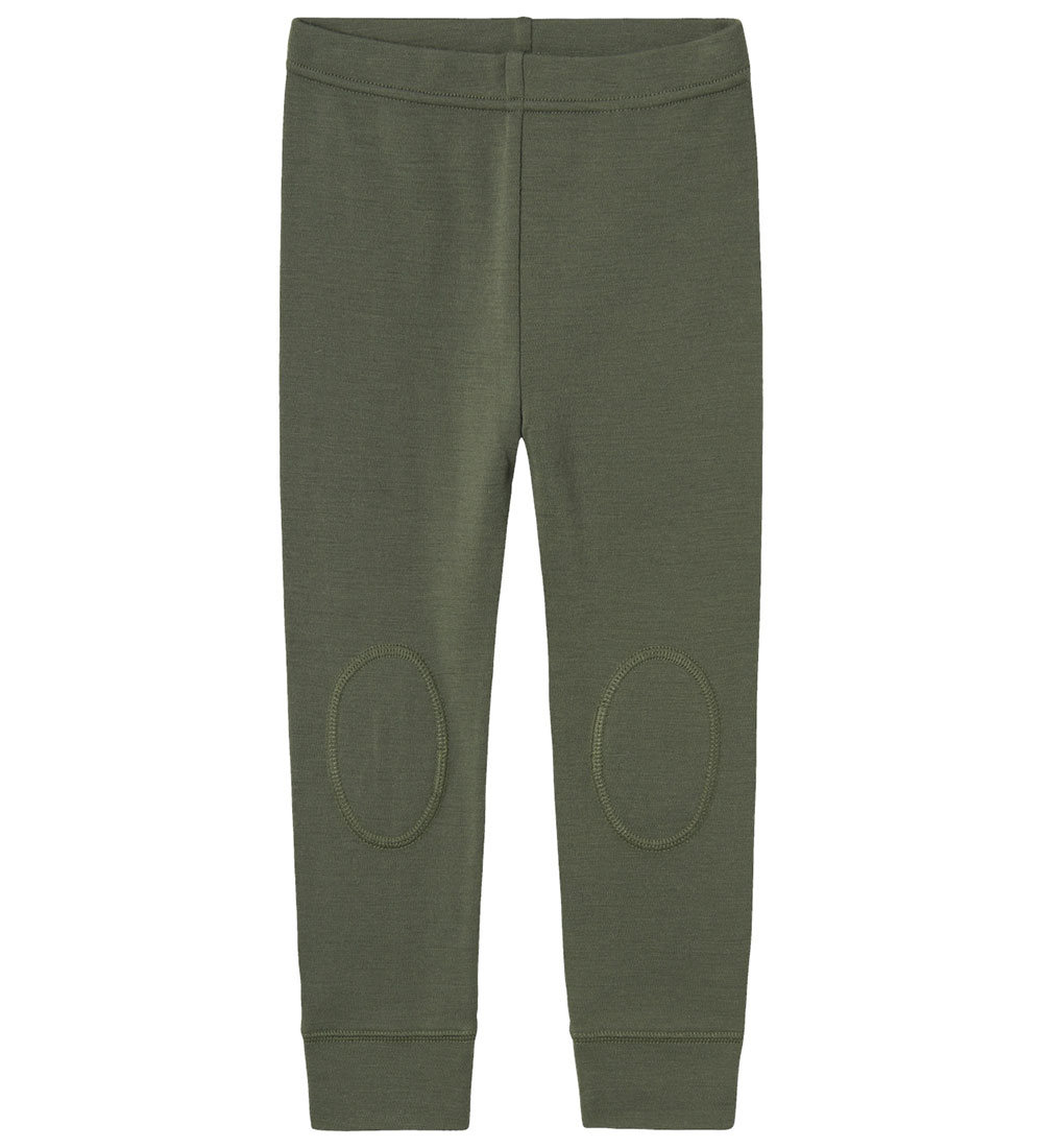 Name It Leggings - Uld - NmmWillow - Mulled Basil