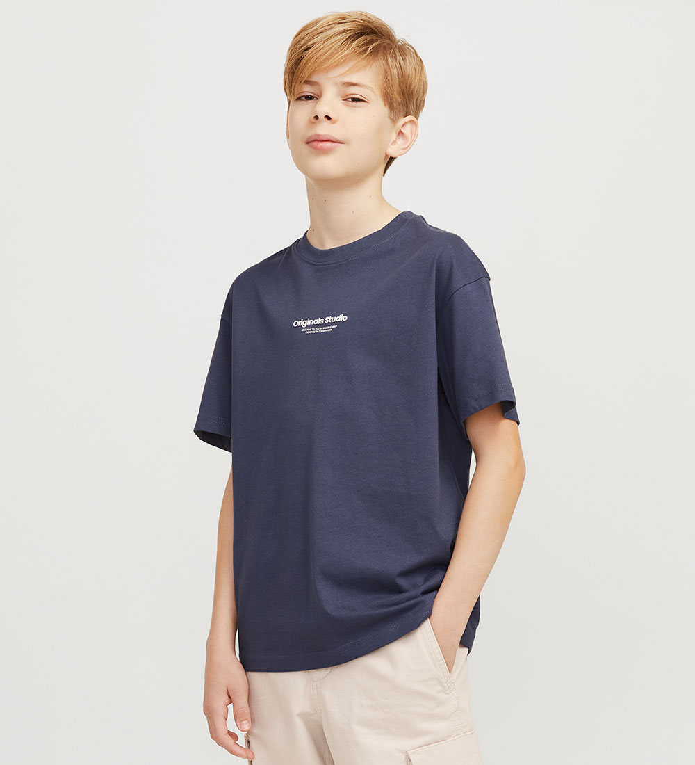 Jack & Jones T-shirt - Noos - JovVesterbro - Nightshadow Blu/Loo