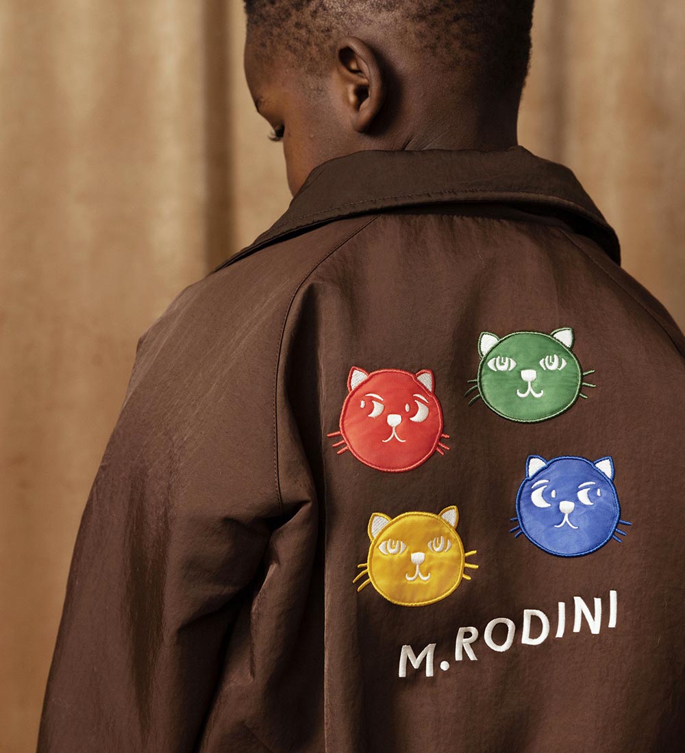 Mini Rodini Bomberjakke - Cool Cats - Brun