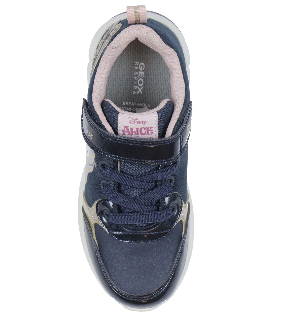 Geox Blinkesko - J Fadinlight - Tex - Navy/Platinum