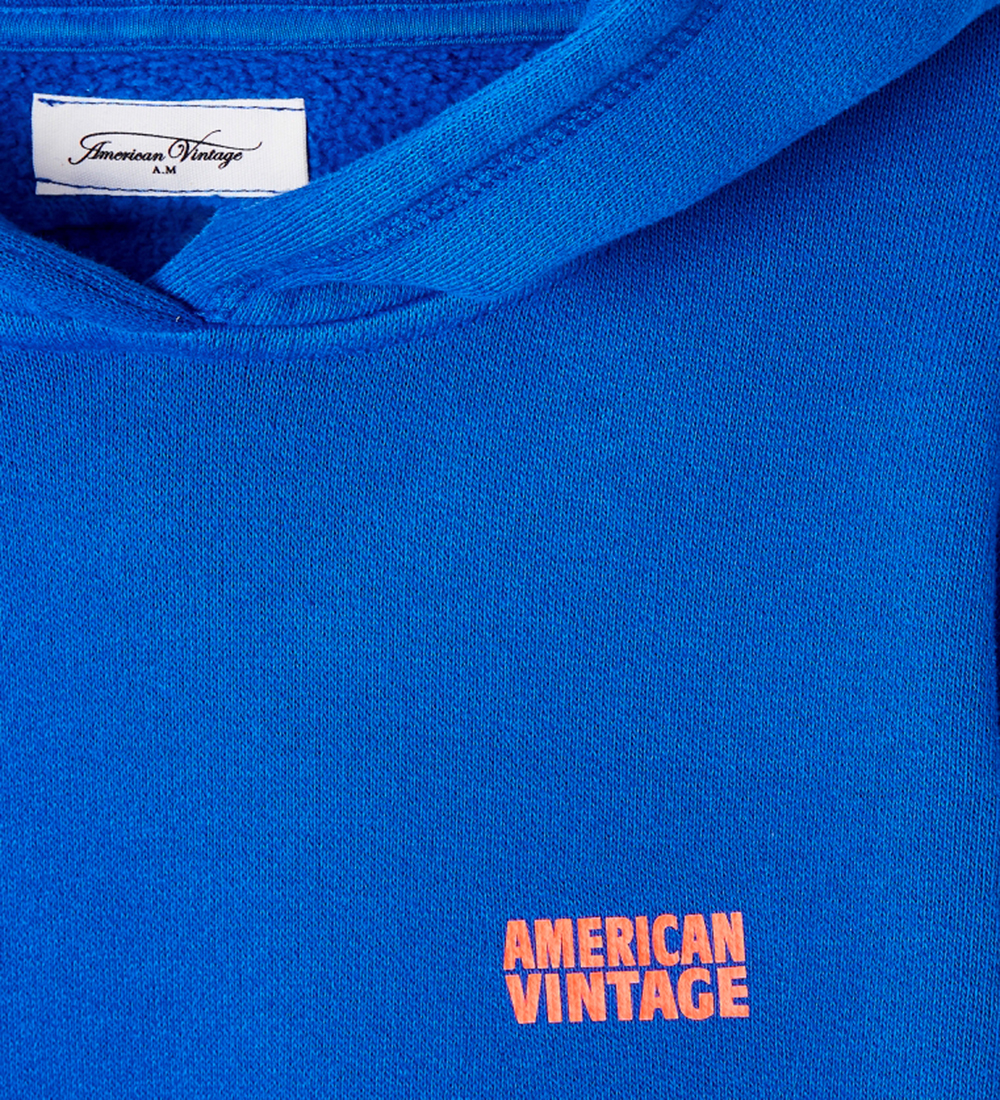 American Vintage Hættetrøje - Capuche - Bleu De Prusse Vintage