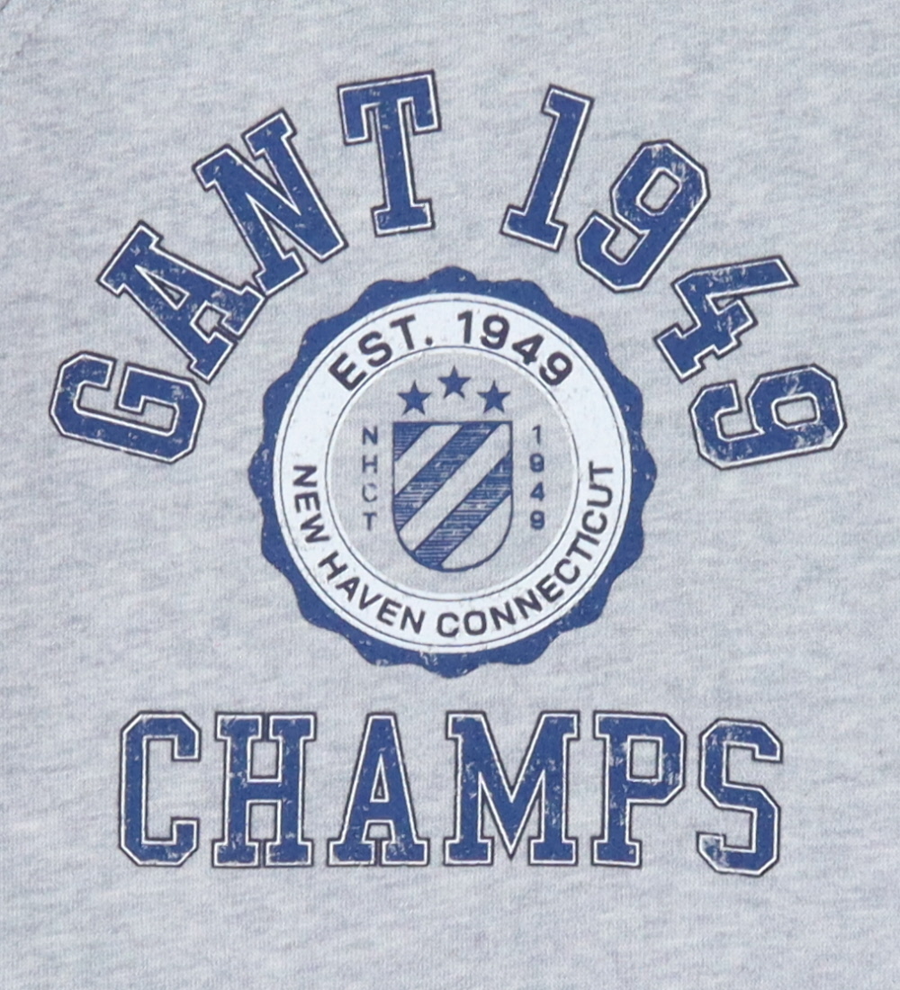 GANT Sweatshirt - 1949 Raglan - Light Grey Melange