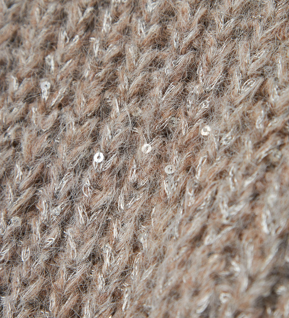 LMTD Bluse - Strik - NlfNuluis - Peyote/WITH SEQUINS