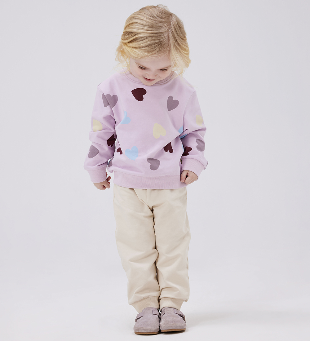 Name It Sweatshirt - NmfSmile - Winsome Orchid