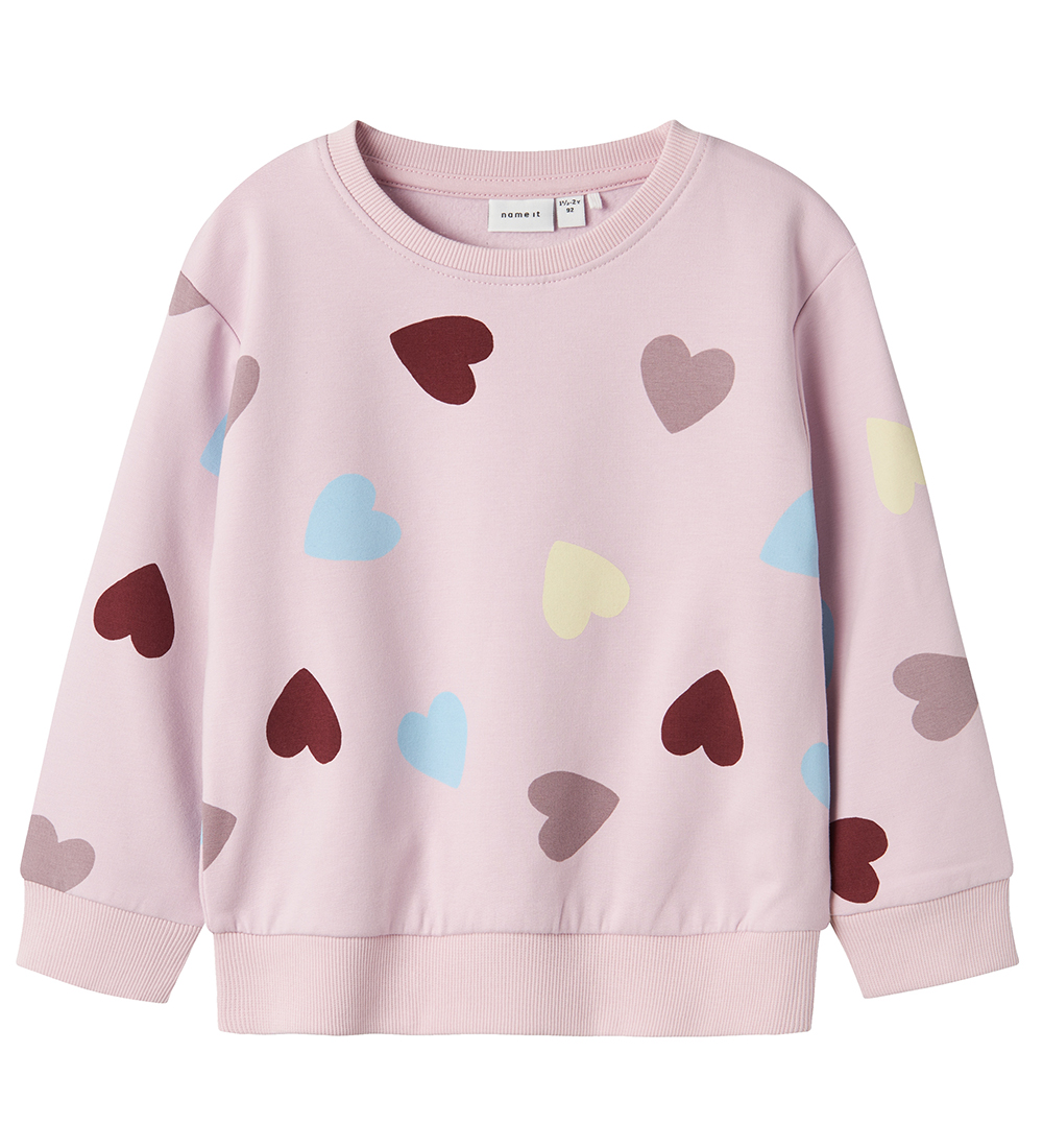 Name It Sweatshirt - NmfSmile - Winsome Orchid