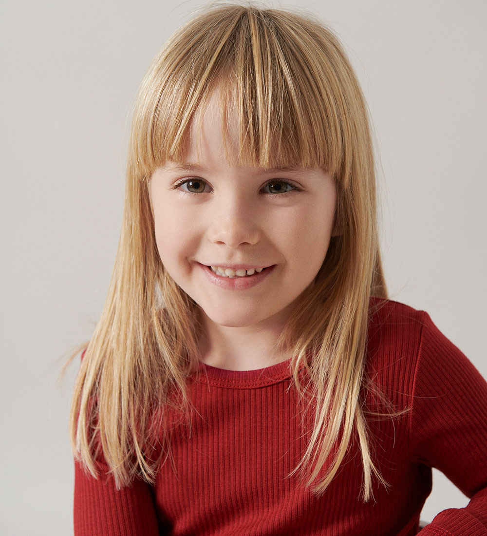 MarMar Bluse - Rib - Hibiscus Red