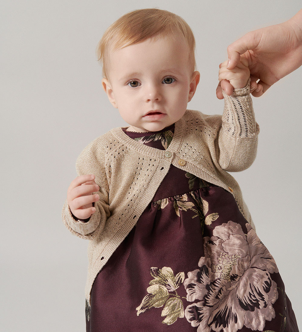 MarMar Cardigan - Strik - Tillie - Gold m. Glitter