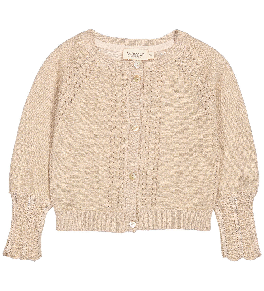 MarMar Cardigan - Strik - Tillie - Gold m. Glitter