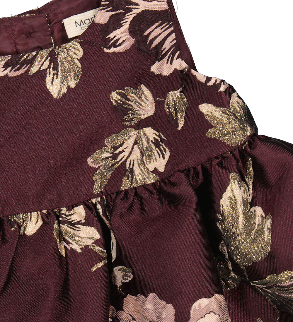 MarMar Kjole - Daelyna - Deep Mulberry Jacquard