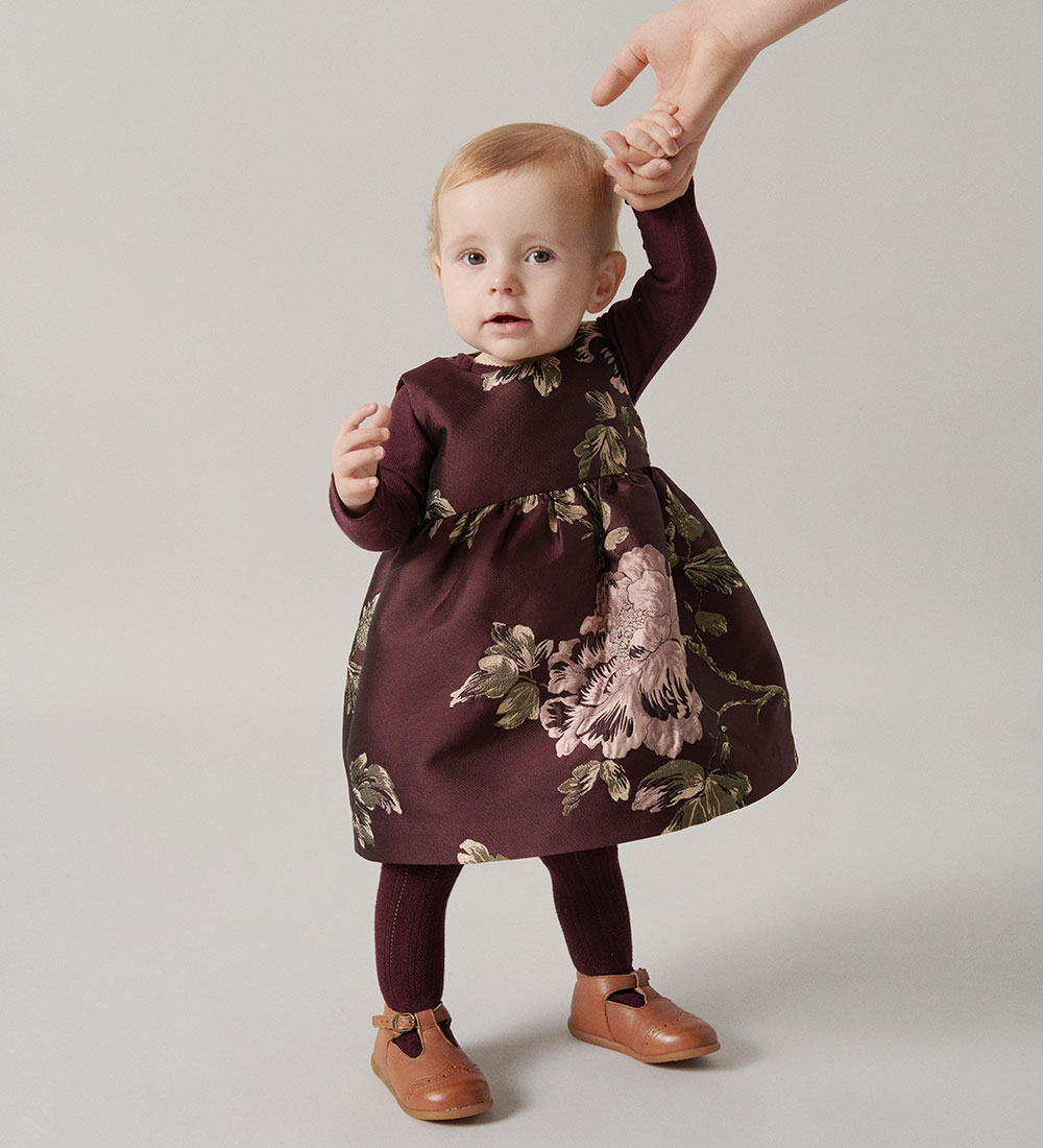 MarMar Kjole - Daelyna - Deep Mulberry Jacquard