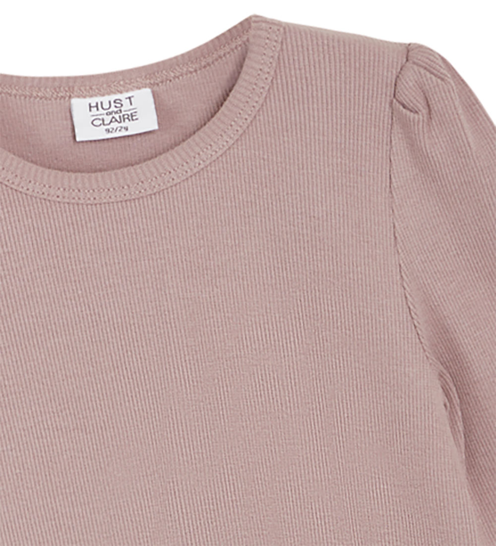 Hust and Claire Bluse - Rib - Amma - Purple Dove