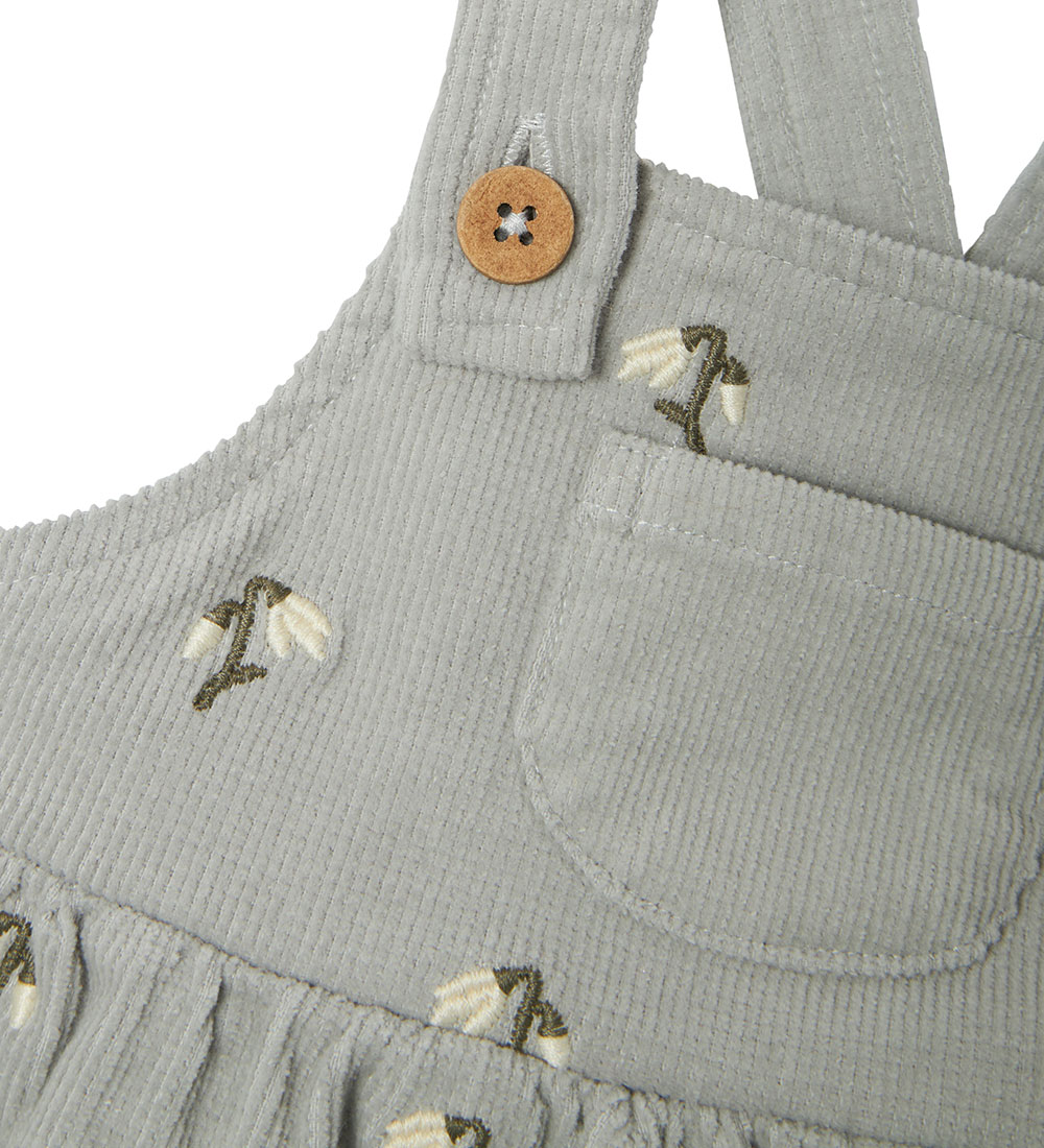 Lil Atelier Kjole - Fløjl - NbfNelly - Mirage Gray