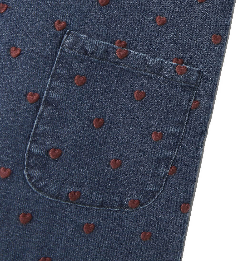 Lil Atelier Spencer - NmfLiva - Dark Blue Denim/Heart Embroidery
