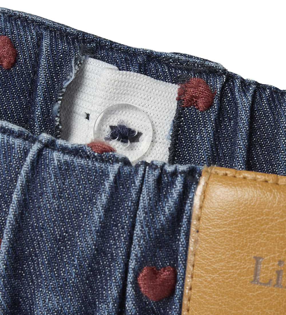 Lil Atelier Jeans - NmfLiva - Dark Blue Denim/Heart Embroidery