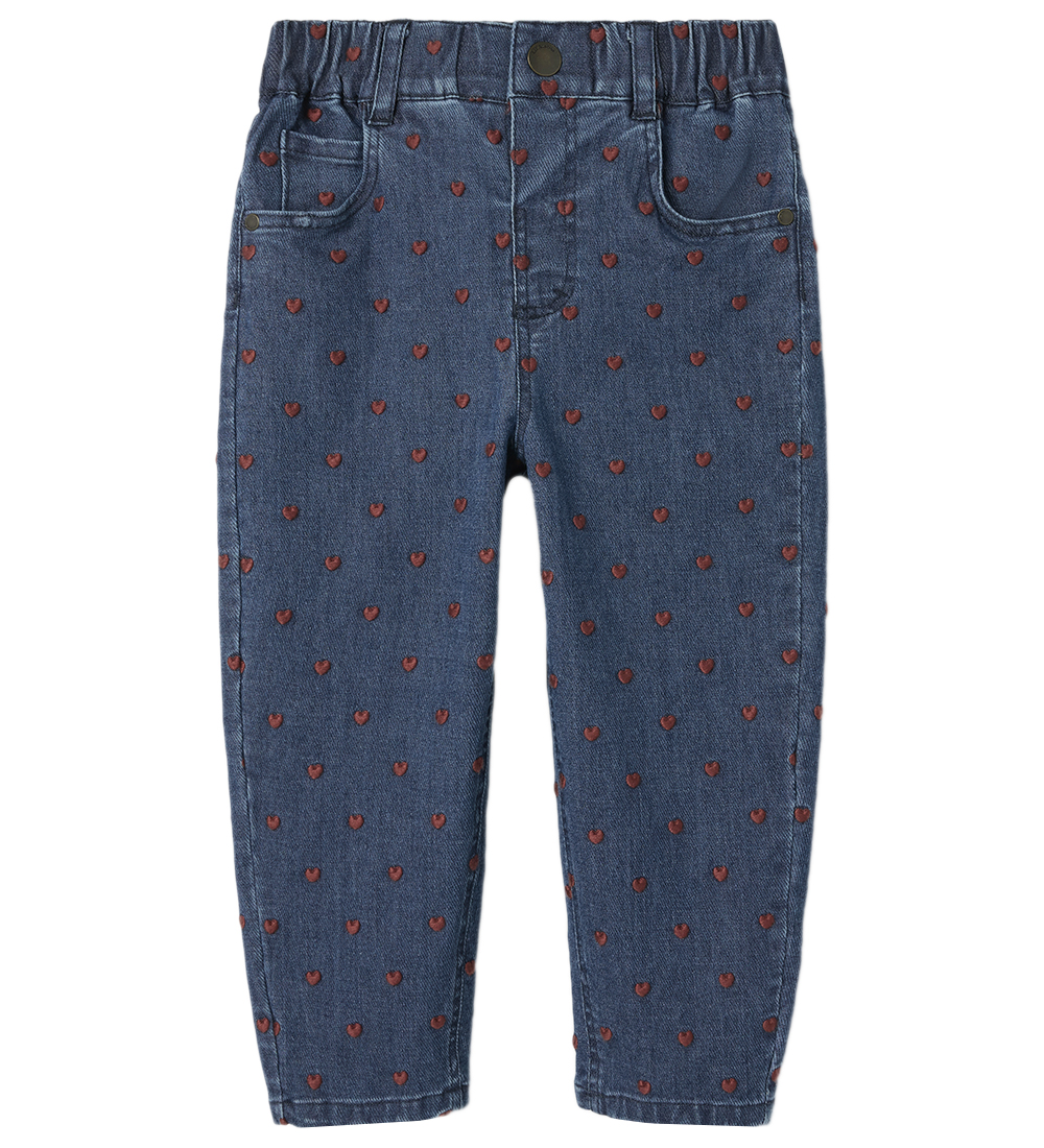 Lil Atelier Jeans - NmfLiva - Dark Blue Denim/Heart Embroidery