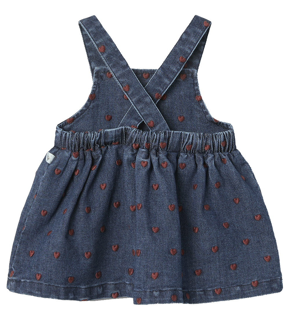 Lil Atelier Nederdel - NbfLiva - Dark Blue Denim/Heart Embroider