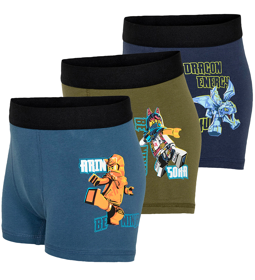 LEGO® Ninjago Boxershorts - LWAris 704 - 3-pak - Middle Blue m.