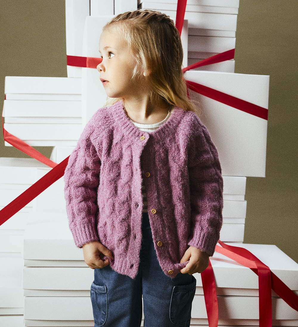 Name It Cardigan - Strik - NmfSalille - Mauve Orchid
