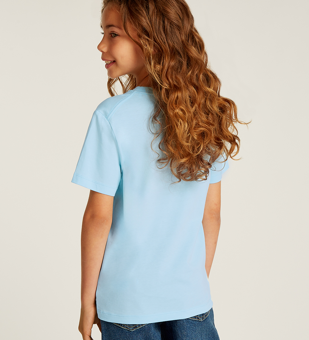 Calvin Klein T-shirt - Ck Monogram - Ozone Blue