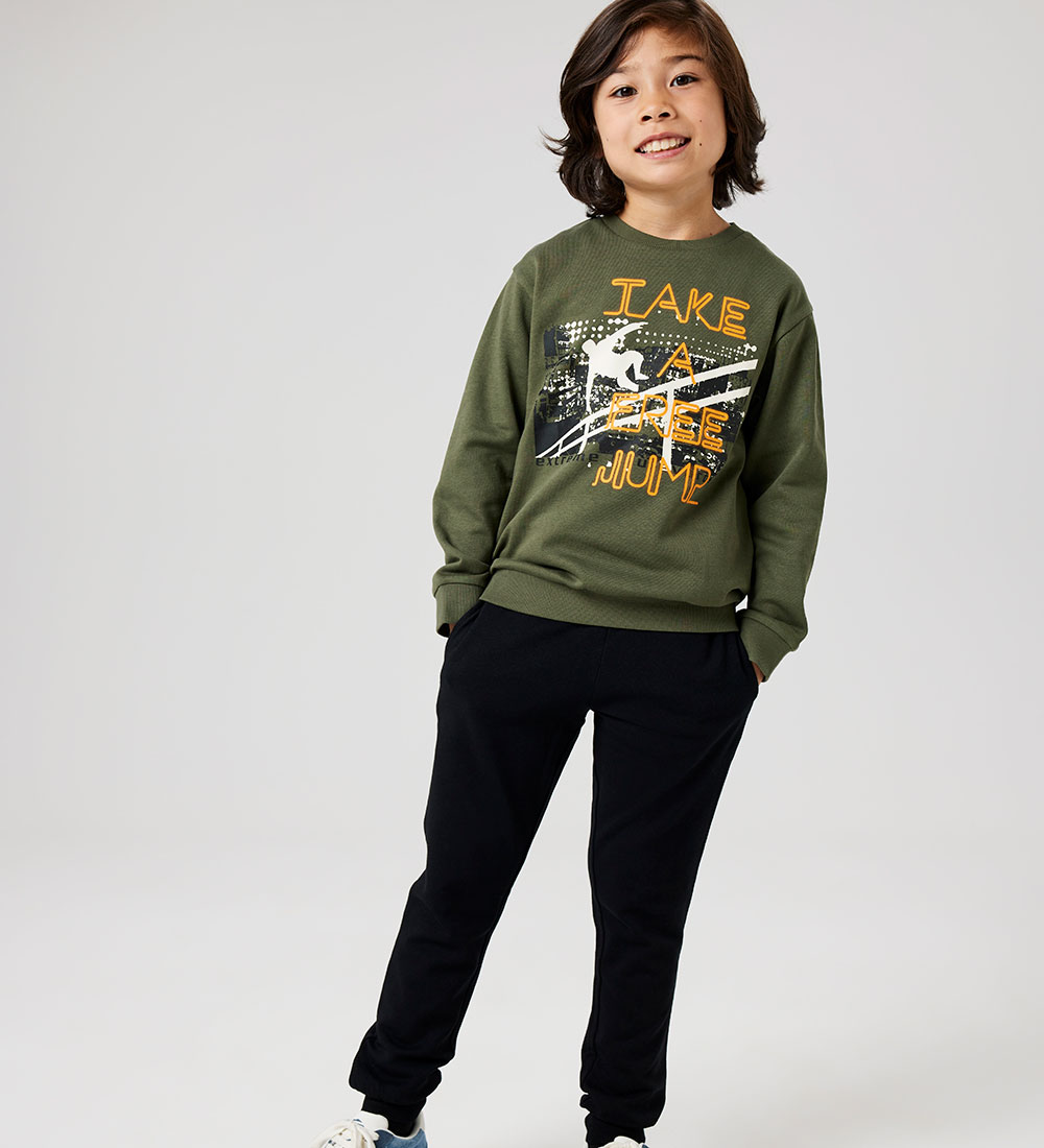 Name It Sweatsæt - Sweatshirt/Sweatpants - NkmObelix - Beetle/So