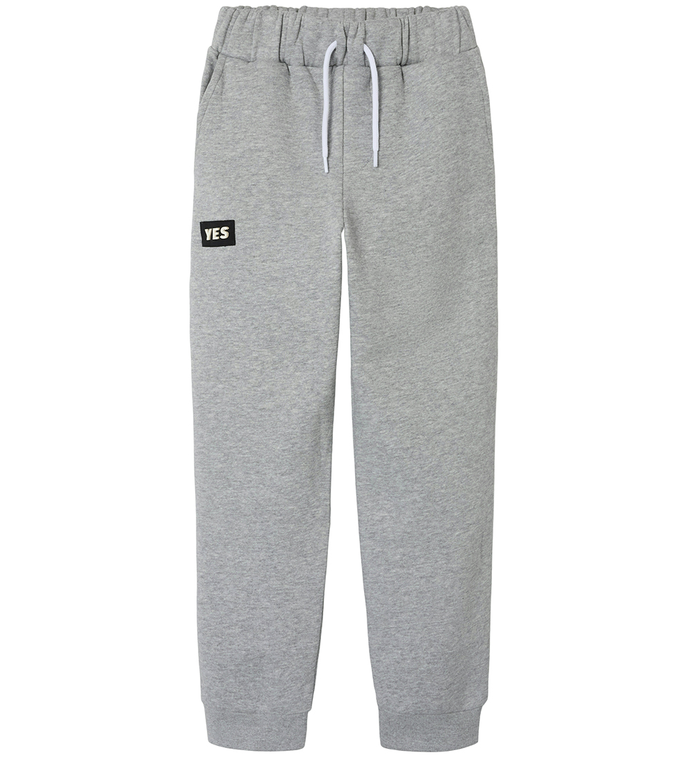 Name It Sweatpants - NkmOhans - Grey Melange