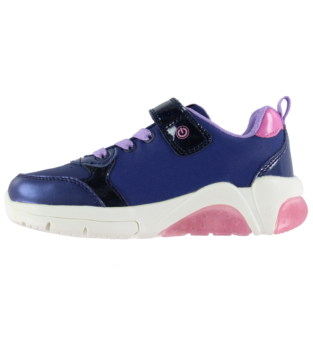 Geox Blinkesko - J Fadinlight - Tex - Navy/Fuchsia