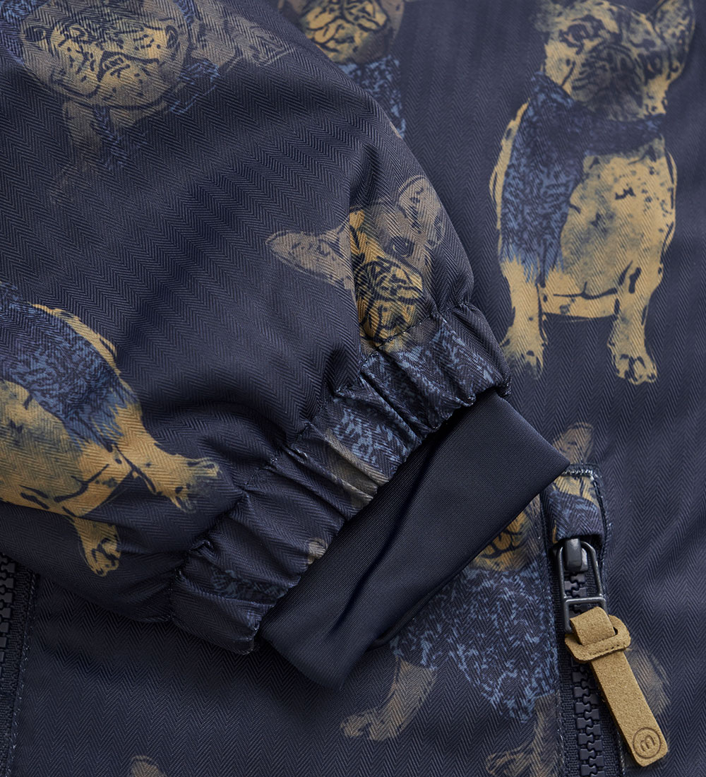 Minymo Vinterjakke - Navy m. Hunde
