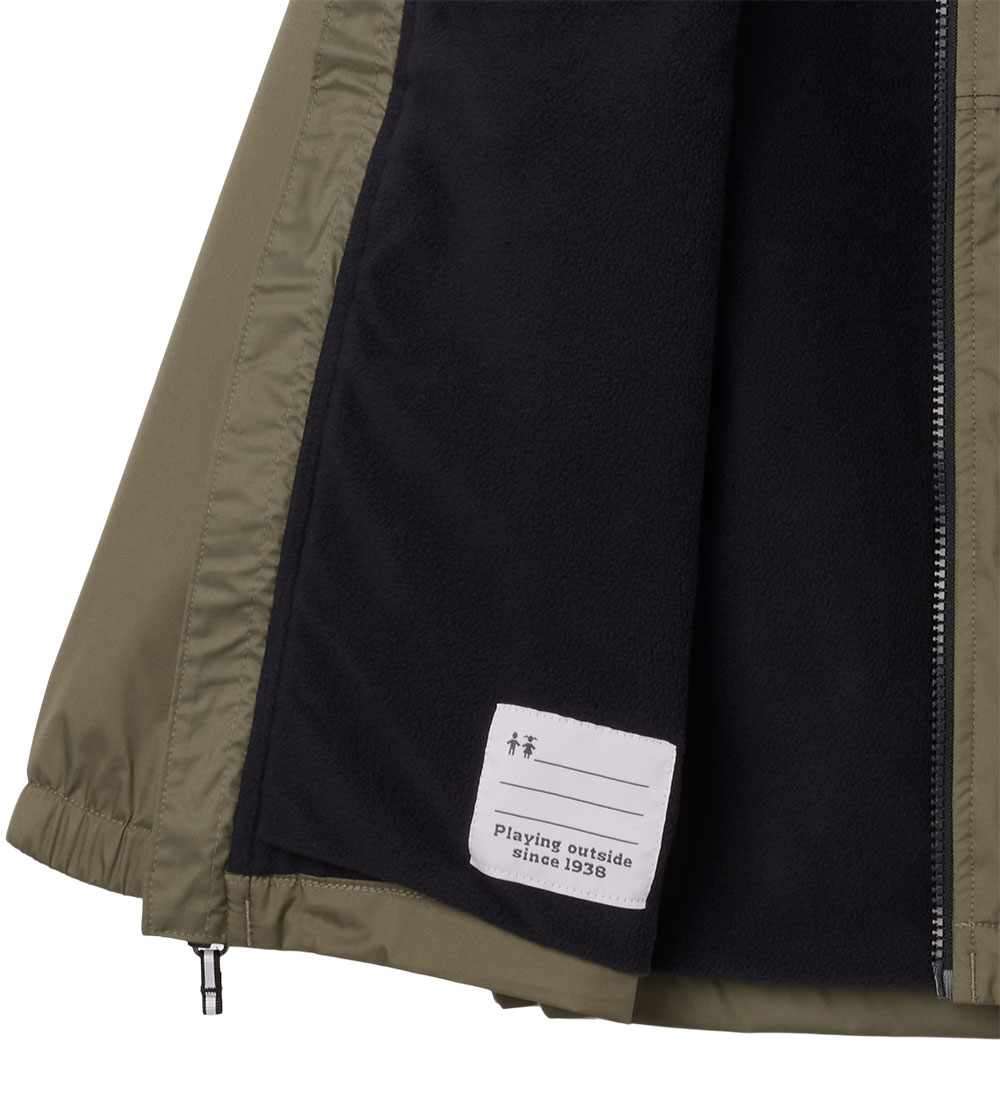 Columbia Regnjakke m. Fleece - Rainy Trails II - Stone Green